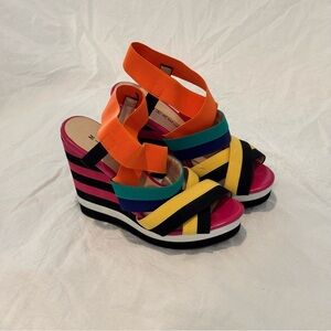 Taffy by MICHAEL Michael Kors Multicolor Strappy Wedges